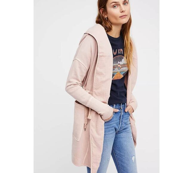 NWT Free People Studio City Cardi $148 SMALL Rose - Picture 1 of 8